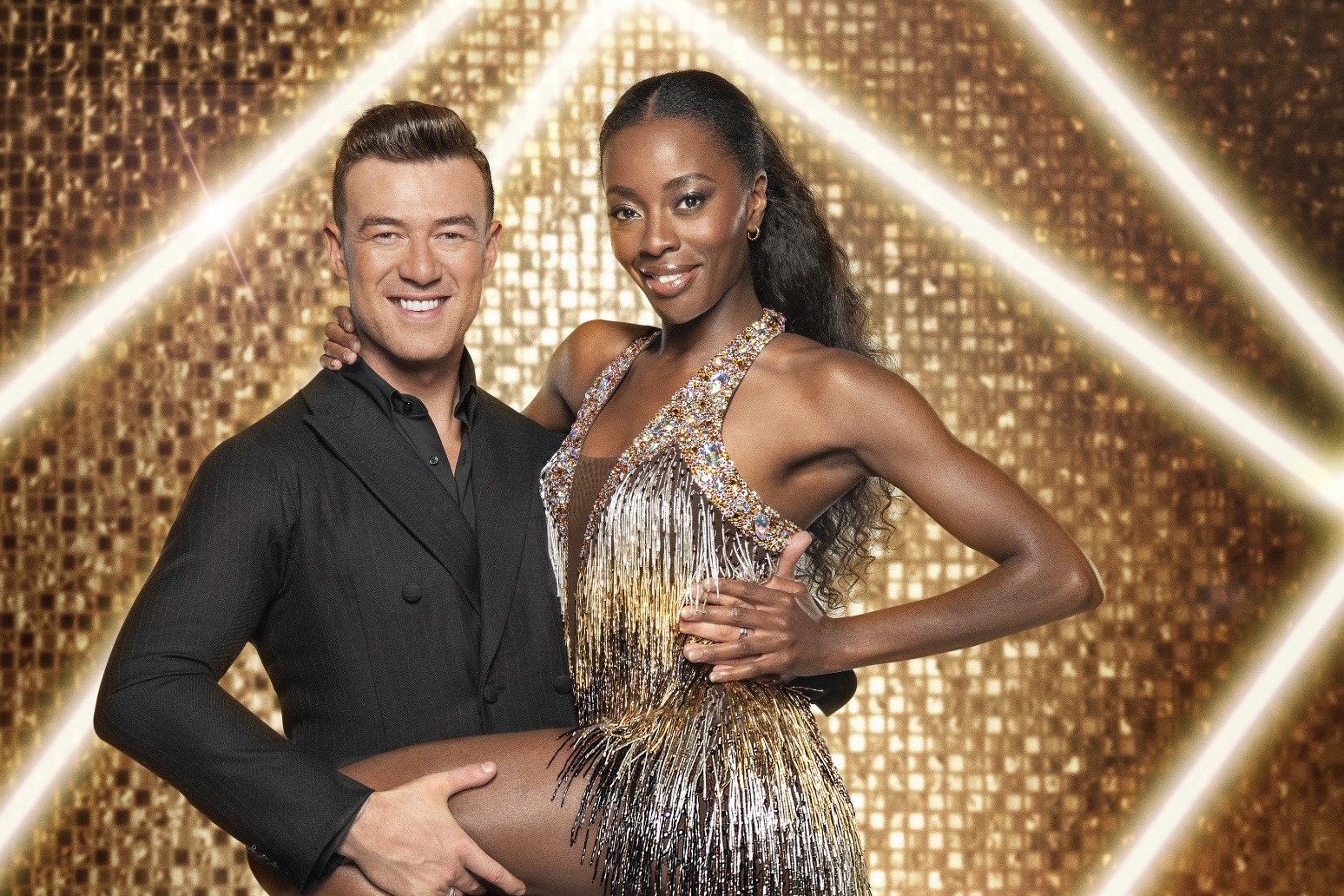 AJ Odudu’s exit leaves just two stars in running to lift Strictly glitterball 