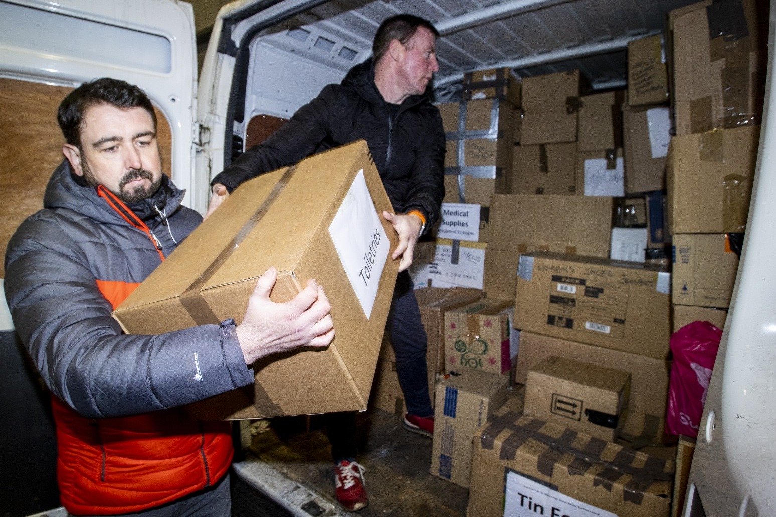 Aid truck prepares to leave Northern Ireland destined for Ukraine 