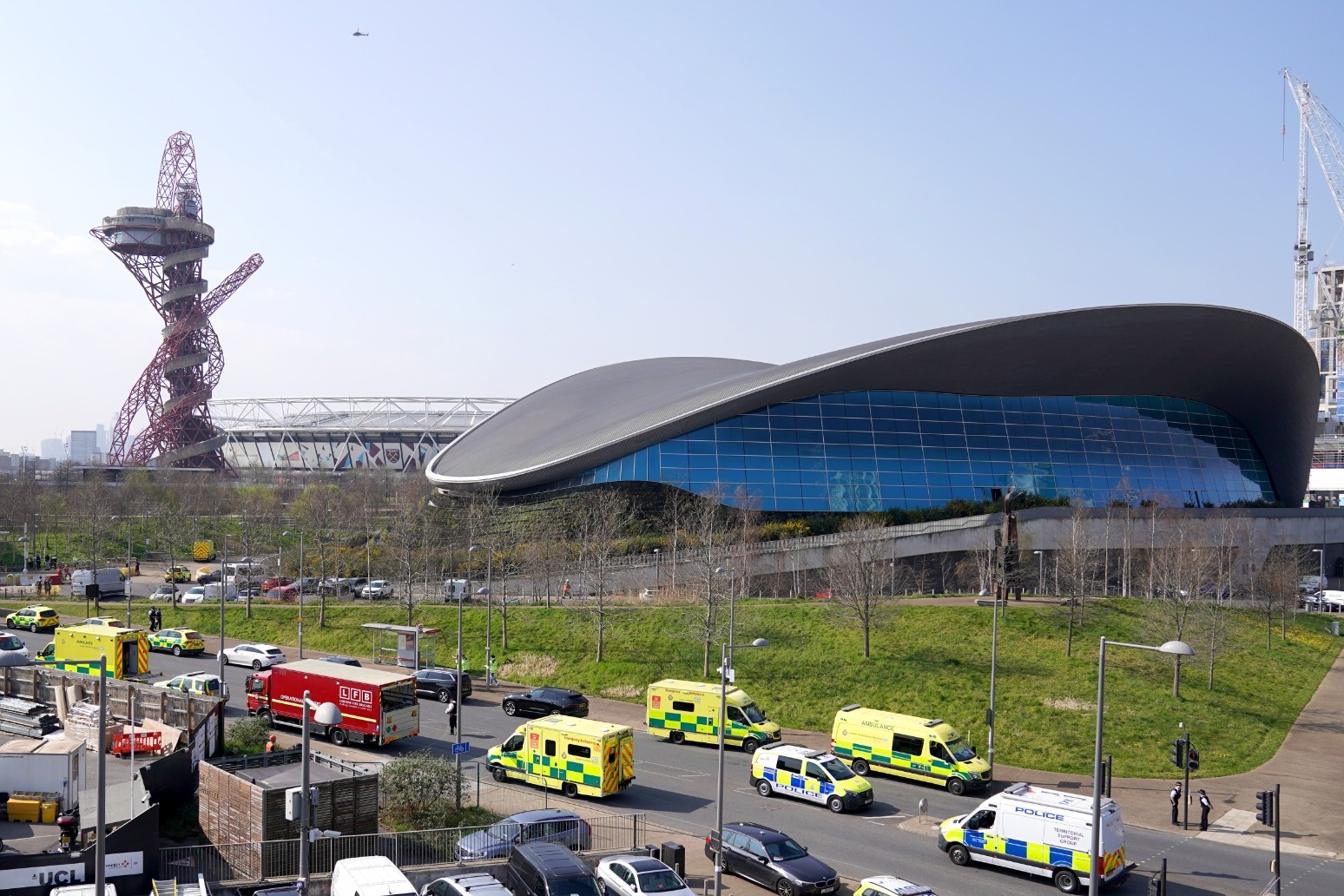 People treated for breathing difficulties after Olympic Park chlorine leak 