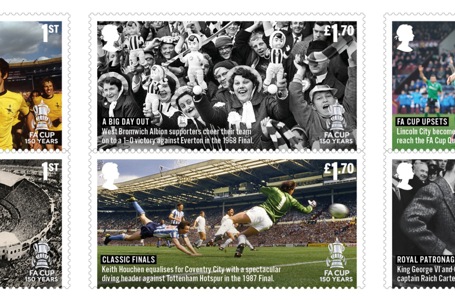 Royal Mail celebrates FA Cup’s 150th anniversary with special stamps 