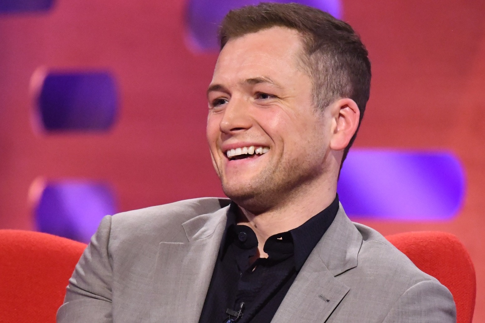 Taron Egerton says he is ‘completely fine’ after fainting during West End play 