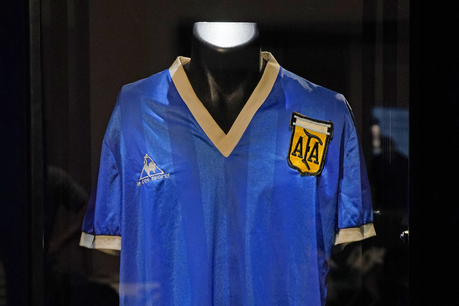 Diego Maradona’s ‘Hand of God’ shirt sells at auction 