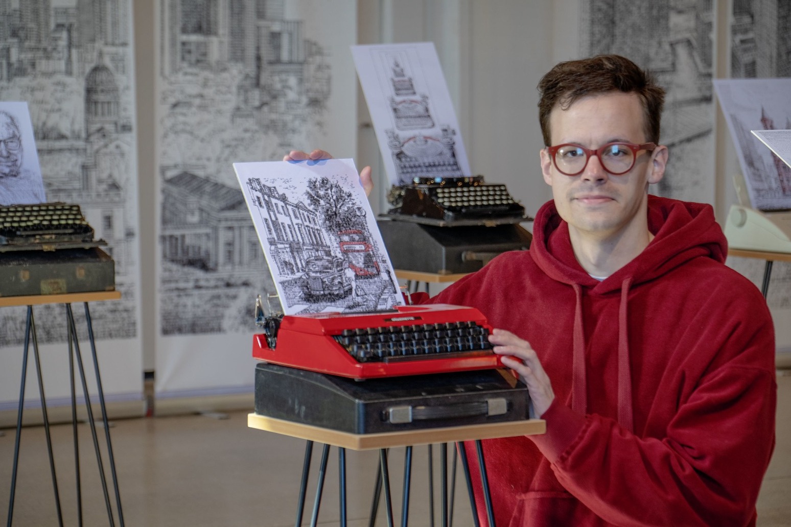 Typewriter artist ‘blown away’ after Tom Hanks signs artwork 