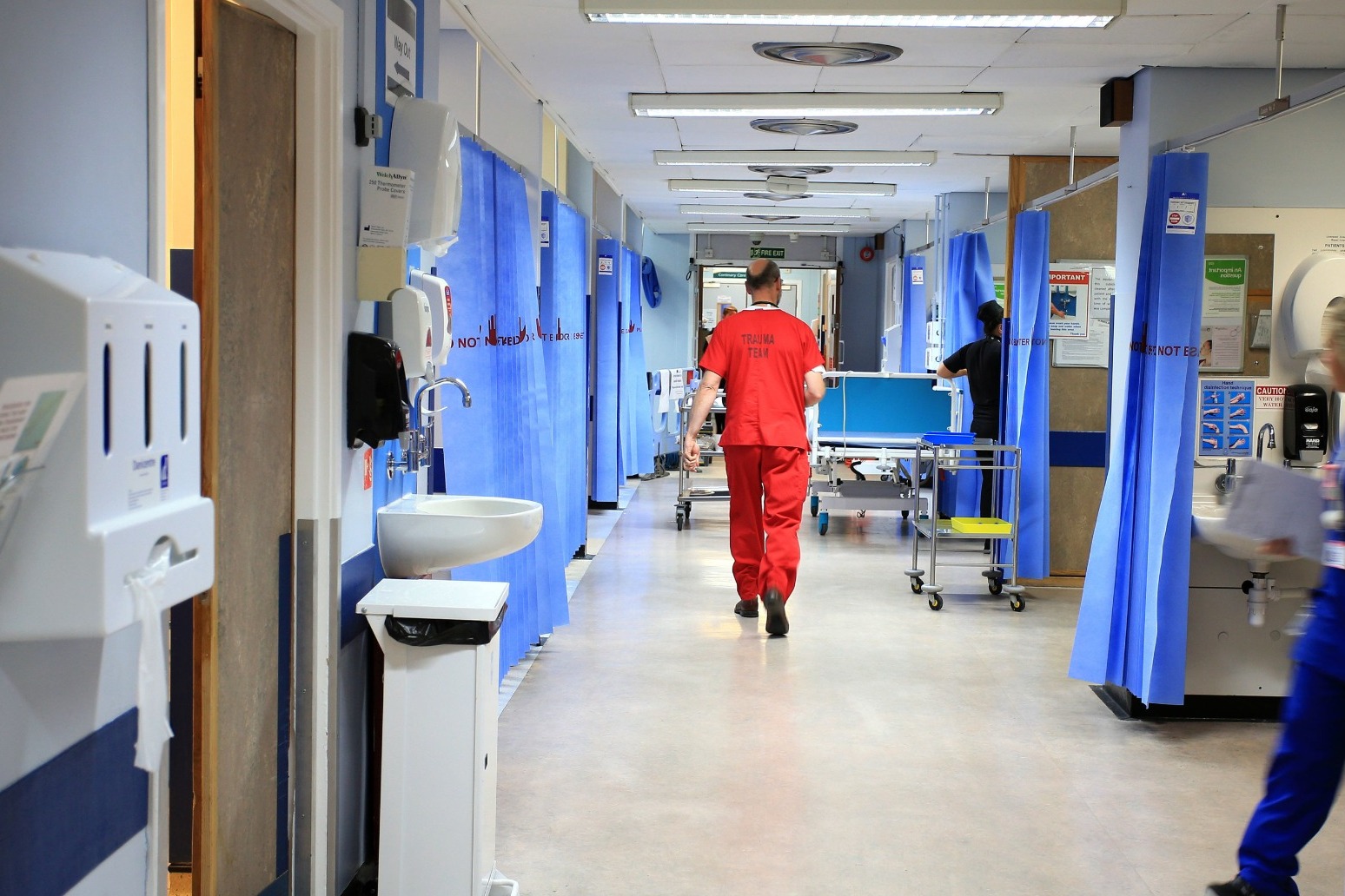 A&E waiting times improve slightly in April from record low 