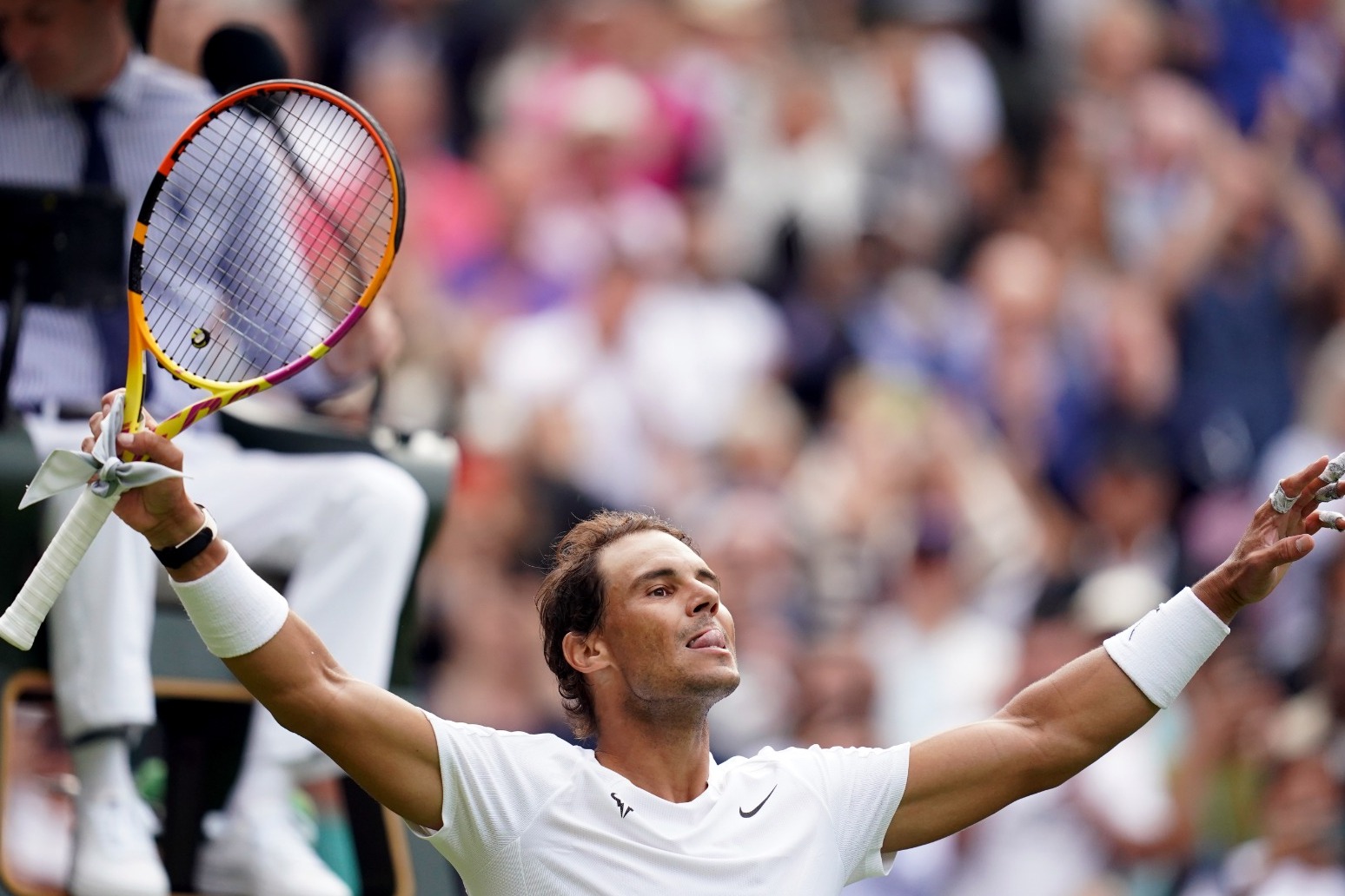 Rafael Nadal delighted to be back winning at Wimbledon 