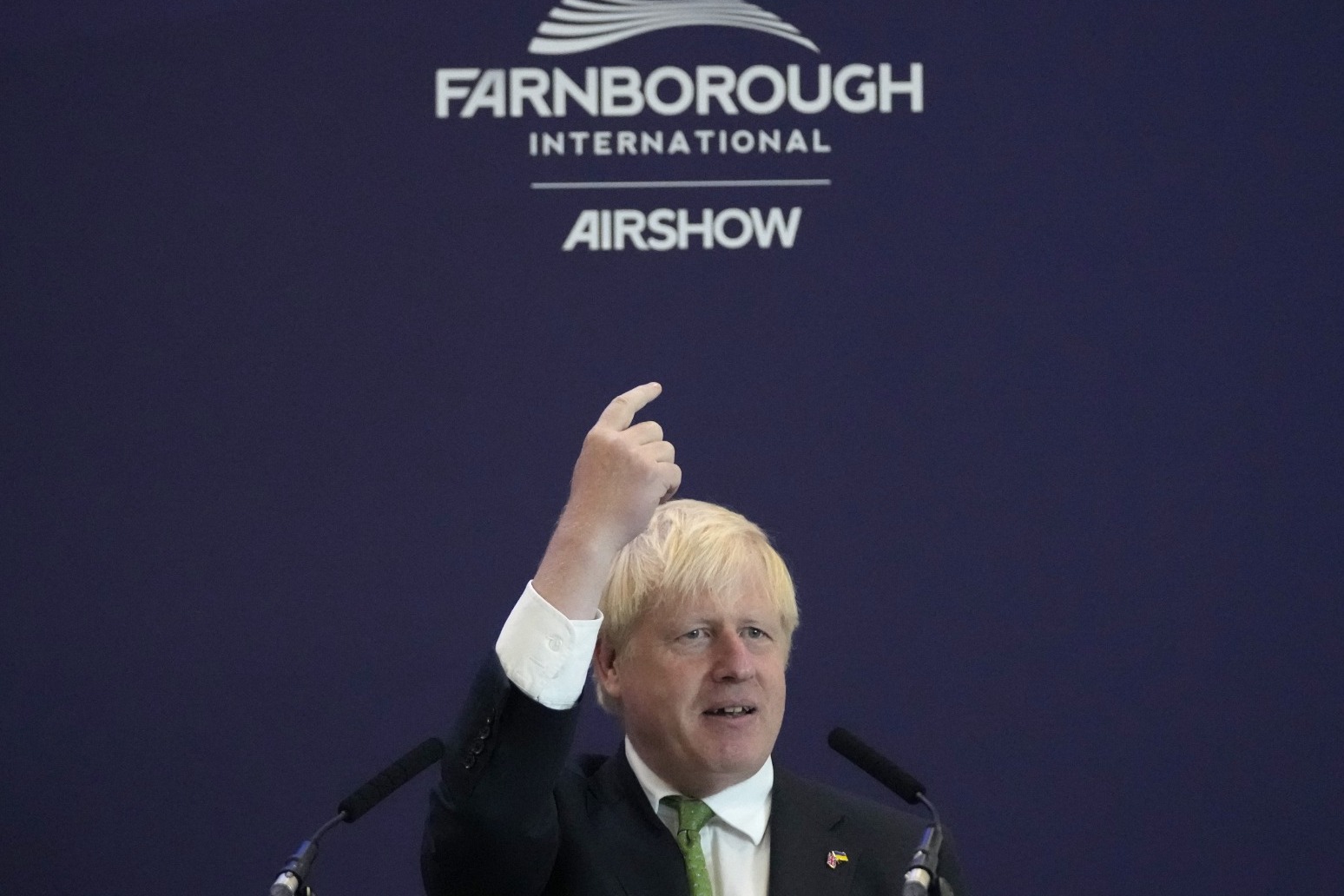 Boris Johnson attends Farnborough Air Show 