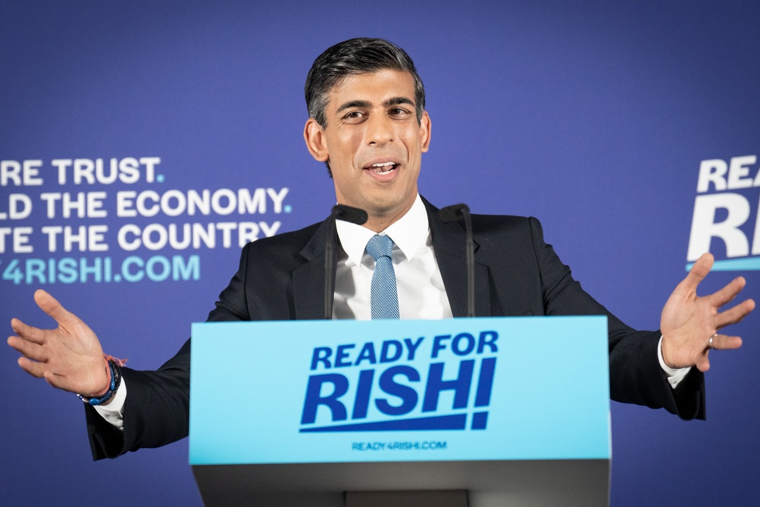 Rishi Sunak in Teesside today on campaign trail 