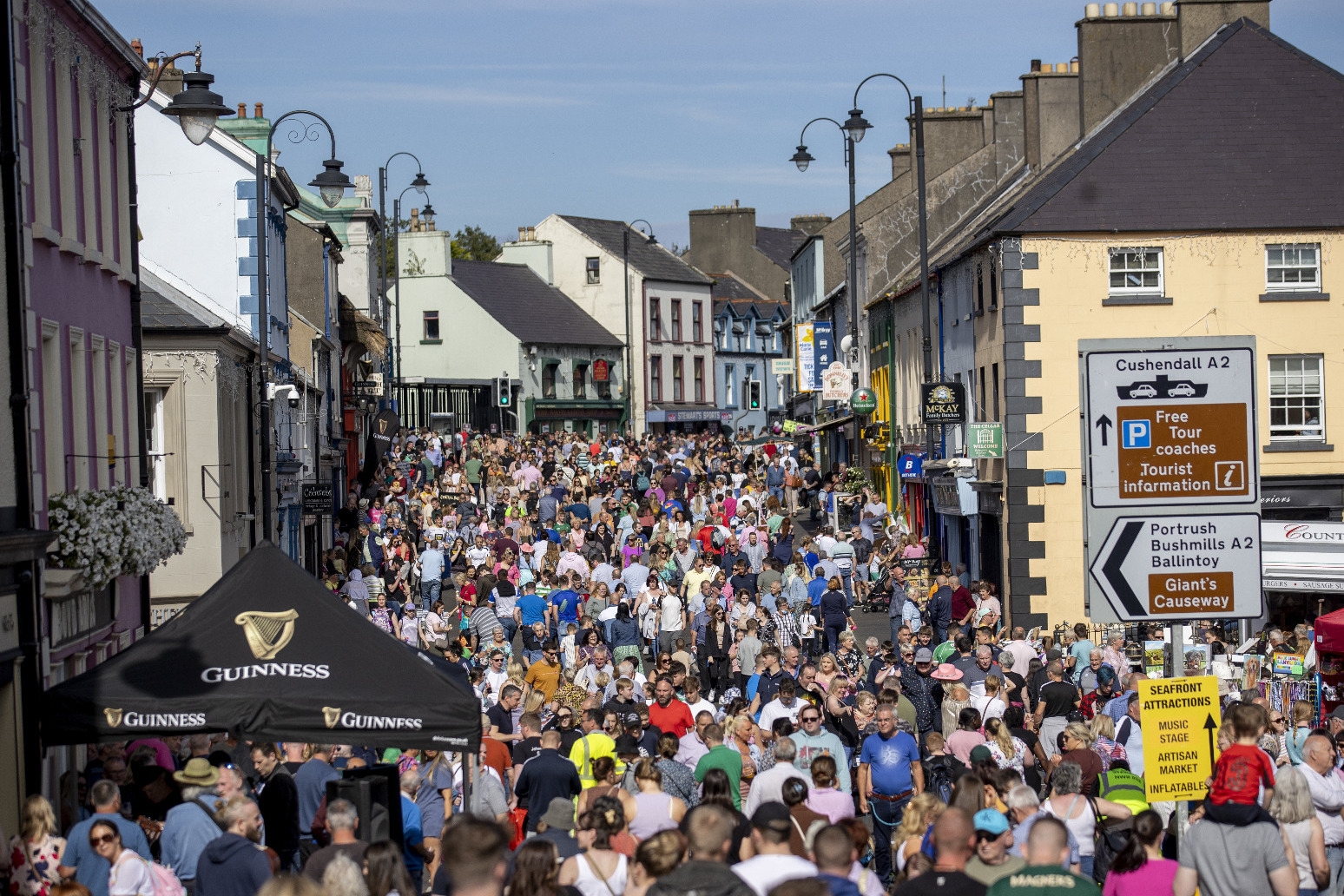 People throng streets of Ballycastle for Ould Lammas Fair 