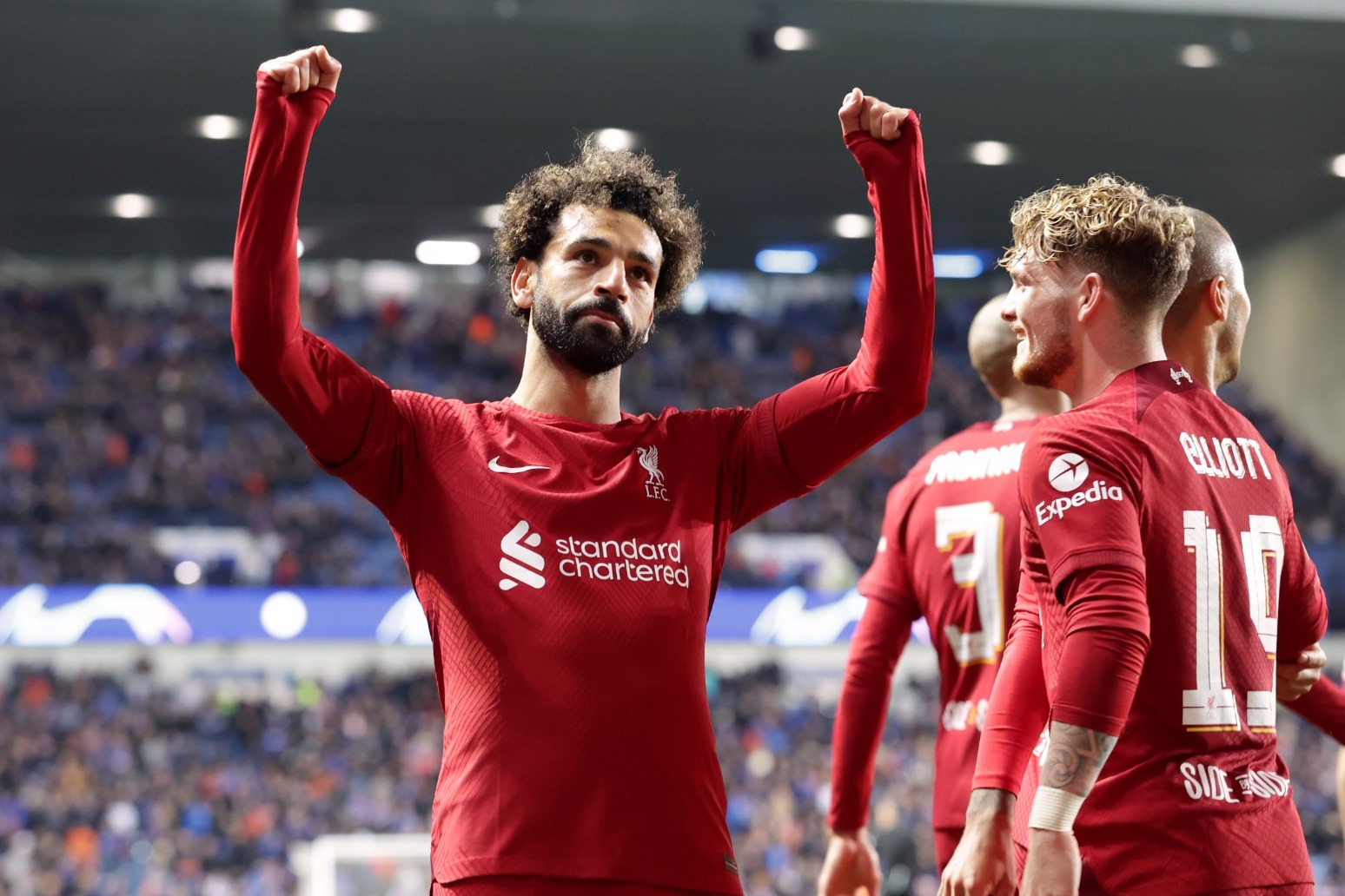 Mohamed Salah hits fastest Champions League treble as Reds run riot at Rangers 