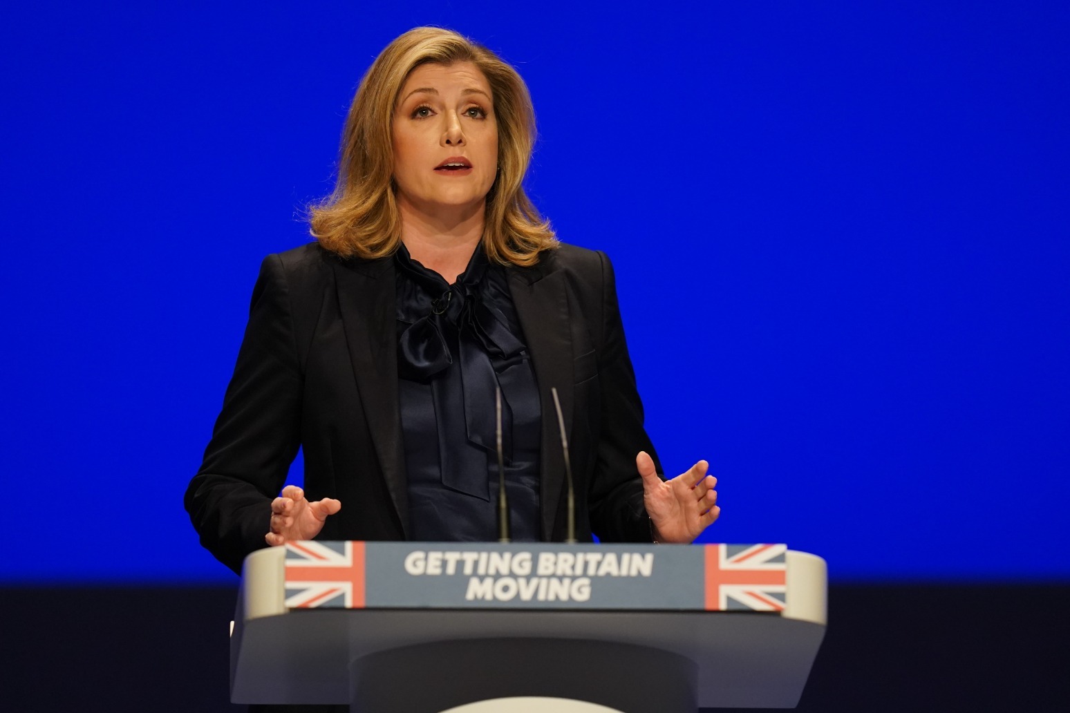Penny Mordaunt throws her hat in the ring in the race for No 10 