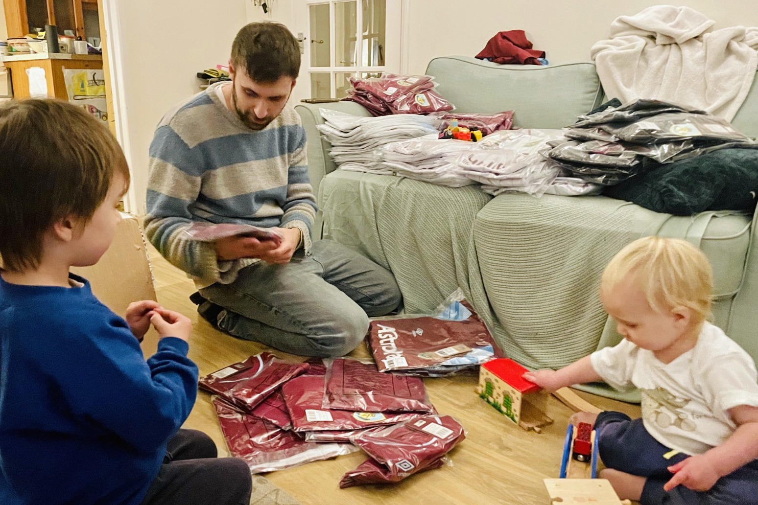 Couple aim to give 2,000 football shirts to children for Christmas 
