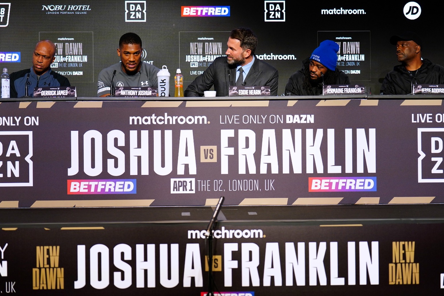Anthony Joshua laughs off Jermaine Franklin knockout threat before London bout 